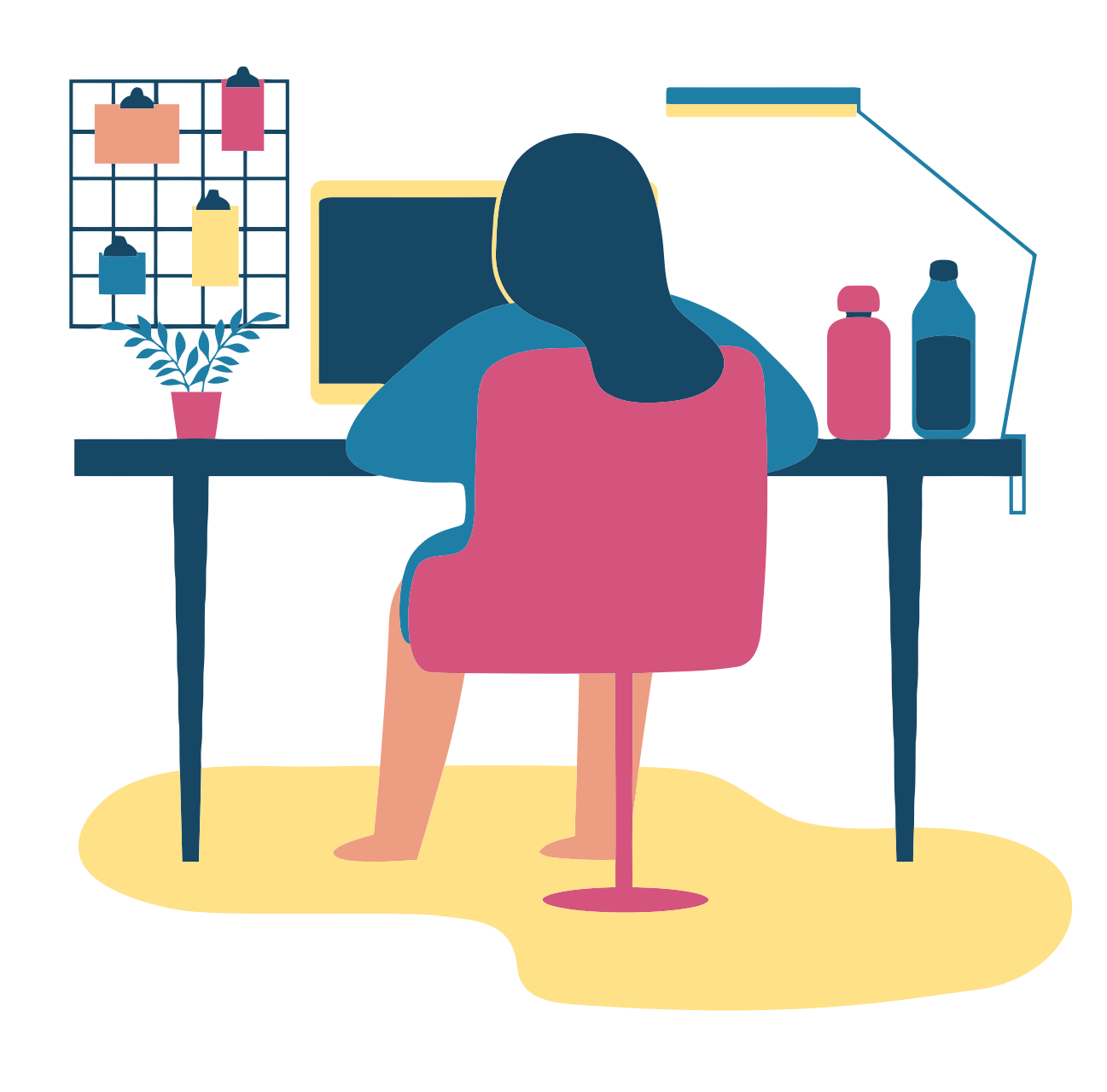 Ilustración de trabajo limpio